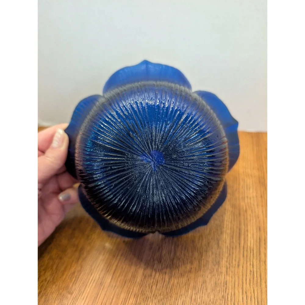 Cobalt Blue Arcoroc Lots Bowl, France, 6.5